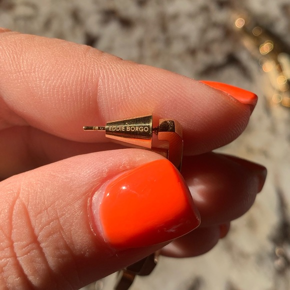 Eddie Borgo 12k Gold Vermeil Chain Link Earrings - Picture 9 of 10